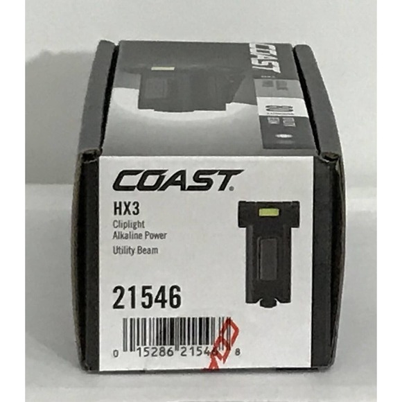 Coast HX3 Cliplight 80 Lumens 13m Beam Distance Dual Color Dust Resistance - Picture 4 of 4